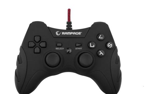 RAMPAGE PULSE WAVE SİYAH USB/PS3/PC X INPUT 1.8MT JOYPAD GAMEPAD OYUN KOLU